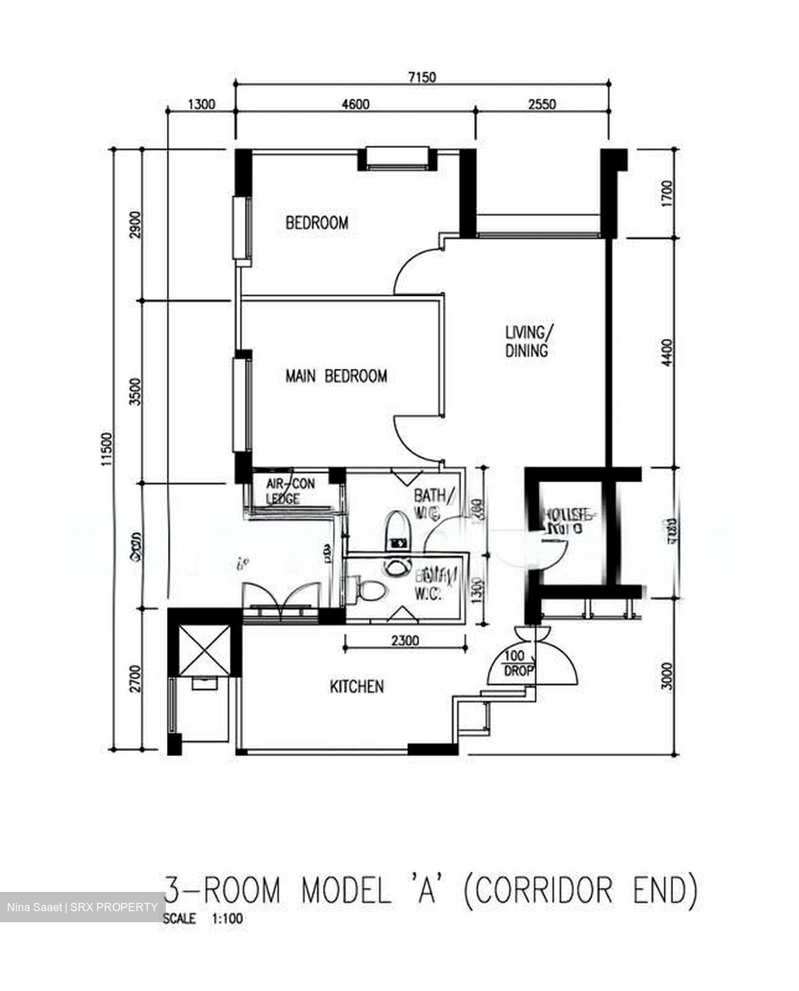 Blk 849 Khatib Central (Yishun), HDB 3 Rooms #555850941